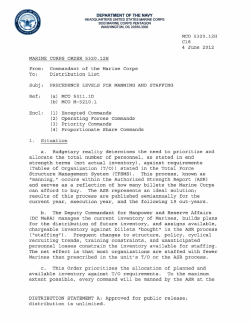 MARINE CORPS ORDER 5320.12H From: Commandant of the