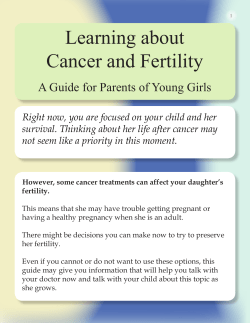 Learning About Cancer and Fertility: A Guide for Parents of Young