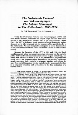 The Nederlands Verbond van V akverenigingen
