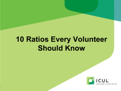 10 Ratios Every Volunteer Should Know