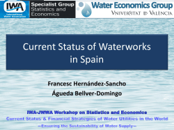 Current Status of Waterworks in Spain