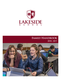 2016-2017 Family Handbook
