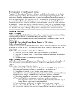 Constitution of the Student Senate