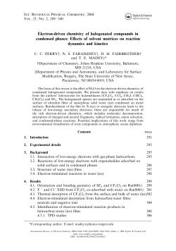 Electron-driven chemistry of halogenated compounds in