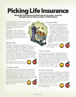 Picking Life Insurance - OH Walker Insurance Agency