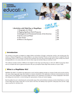 Activities with Tabletop and Mega Maps