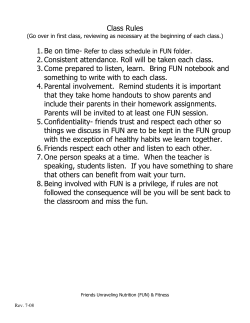 Friend Unraveling Nutrition (FUN)