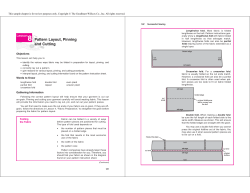Pattern Layout, Pinning and Cutting - Goodheart