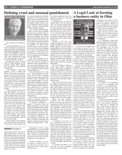 Defining cruel and unusual punishment