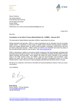 Hanna Teshome - International Capital Market Association