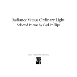 Radiance Versus Ordinary Light