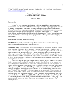 Justin Luke Riley - William White Papers