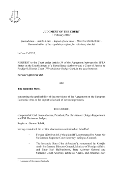 judgment - EFTA Court