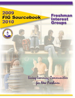 Freshman Interest Groups