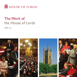 The Work of the House of Lords