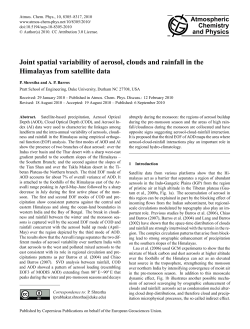 Joint spatial variability of aerosol, clouds and rainfall in the