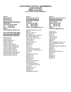 state music festival assignments - large groups