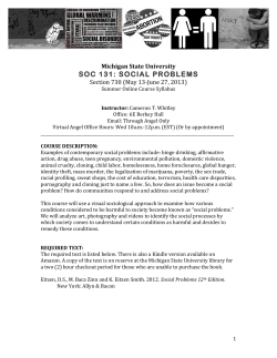 social problems - Cameron T. Whitley