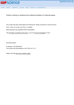 Positron cooling by vibrational and rotational excitation of molecular