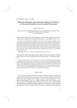 Molecular phylogeny and taxonomic position of Trametes cervina