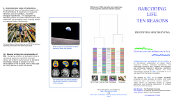 Ten Reasons for Barcoding Life