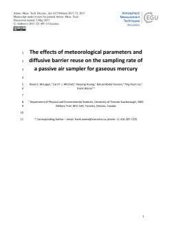 The effects of meteorological parameters and diffusive barrier reuse
