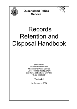 Records Retention and Disposal Handbook