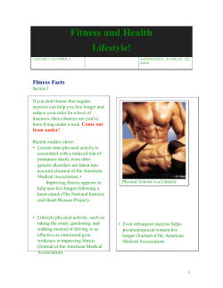 Fitness and Health