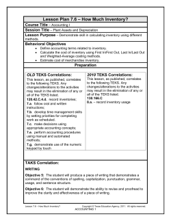 Lesson Plan &ndash; Introduction to Accounting &ndash; Part 1