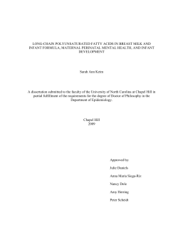 long-chain polyunsaturated fatty acids in breast