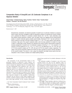 Comparative Study of Uranyl (VI) and