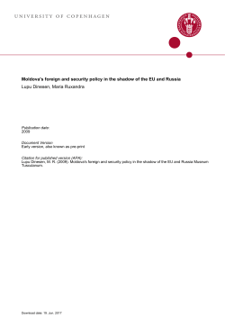 univERsity oF copEnhAGEn - Institut for Statskundskab