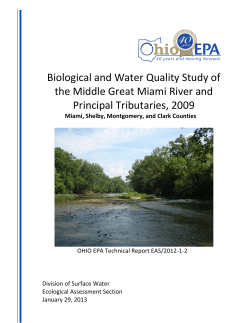 Biological and Water Quality Study of the Middle Great