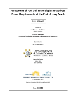 Assessment of Fuel Cell Technologies to Address Power