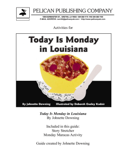 activities for Today Is Monday in Louisiana.