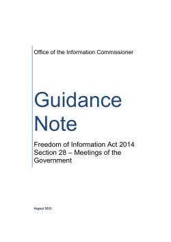 Section 28 - Office of the Information Commissioner