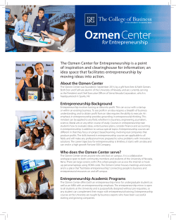 Ozmen Center for Entrepreneurship