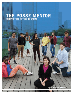 the posse mentor - The Posse Foundation