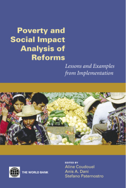 Poverty and Social Impact Analysis of Reforms