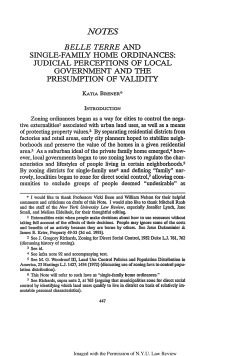 Belle Terre and Single-Family Home Ordinances