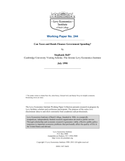 Can Taxes and Bonds Finance Government Spending?