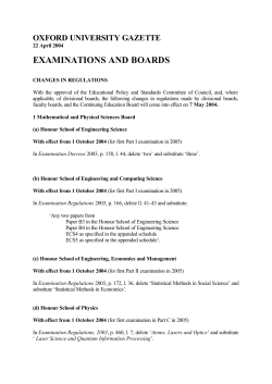 examinations and boards