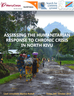 assessing the humanitarian response to chronic crisis
