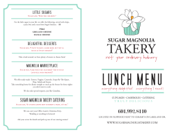 Sugar Magnolia Takery