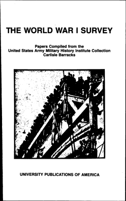 the world war i survey