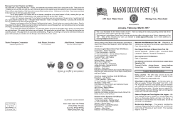 January, February, March 2017 - American Legion Mason Dixon