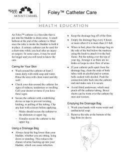 Foley&trade; Catheter Care - Mount Carmel College of Nursing