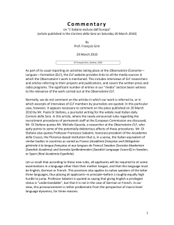 Commentary - Universit&eacute; de Gen&egrave;ve