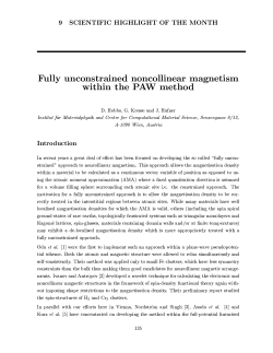 Fully unconstrained noncollinear magnetism within the PAW - Psi-k