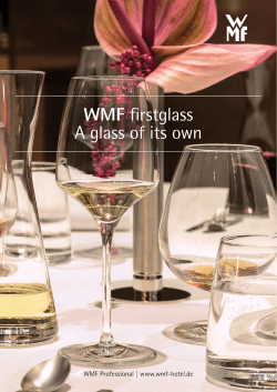 WMF firstglass A glass of its own